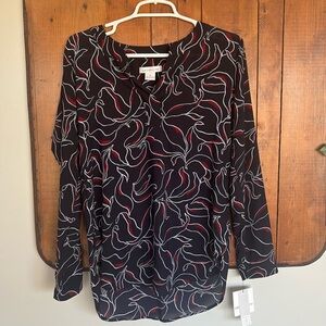 NWT Liz Claiborne Sheer Blouse Size Small